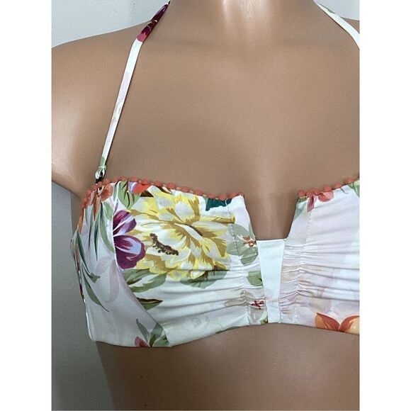 New. Isabella Rose floral bandeau bikini top. Retails $80. Small - Picture 6 of 8